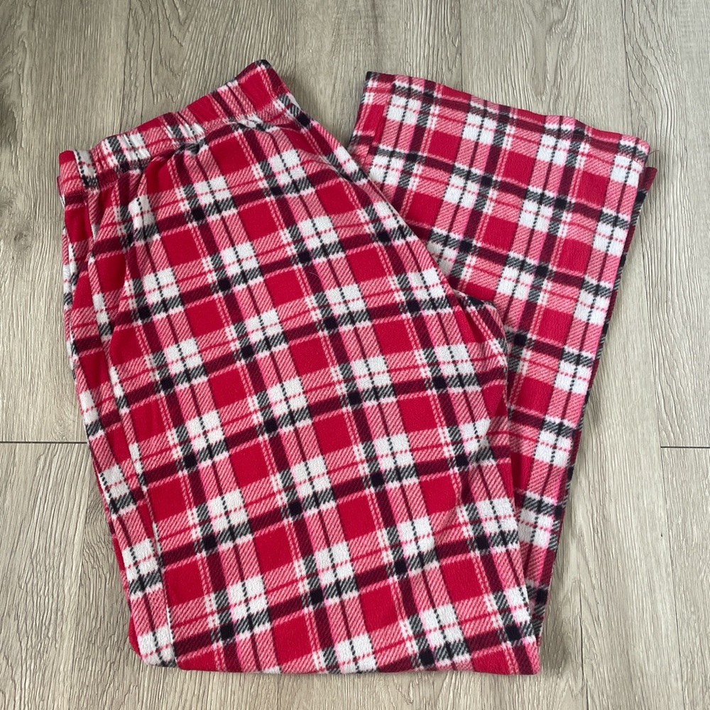 Flirtitude Red and Black Plaid Pajama Pants